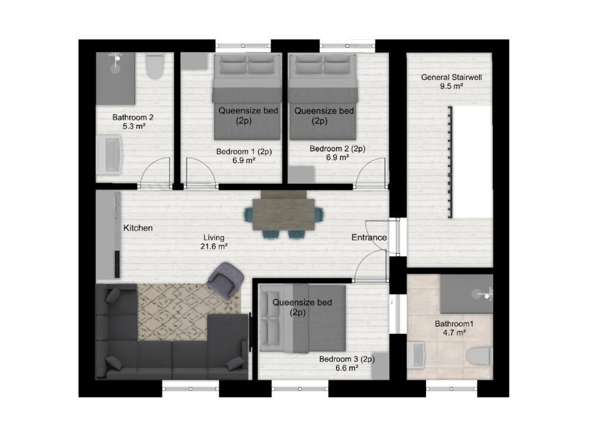 Authentic Stays - 6P-Apartment Eijsden Exteriér fotografie